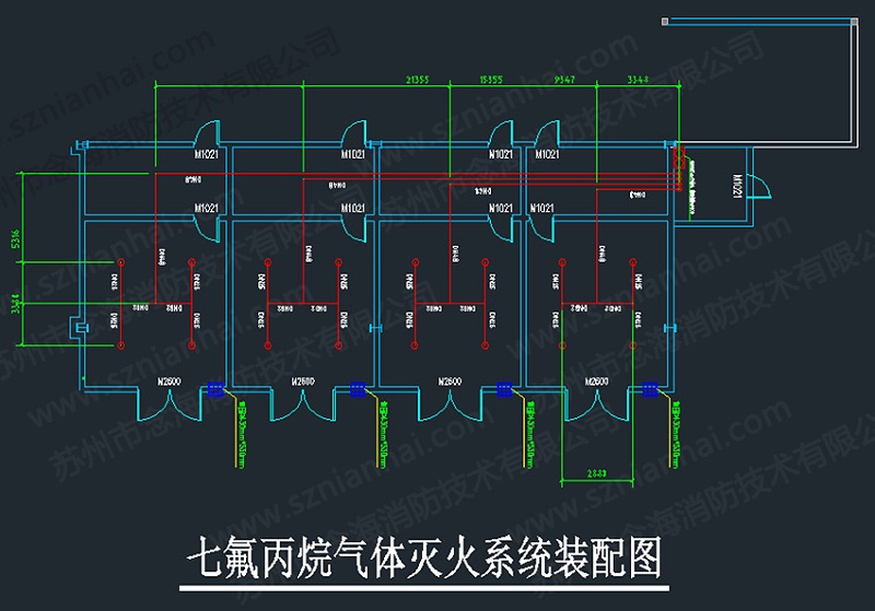 管網(wǎng)七氟丙烷滅火系統(tǒng)圖紙